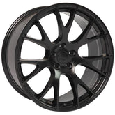 22" Satin Black wheel replacement for Chrysler Aspen 2007-2009. Replica Rim 9506585